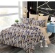 Set Lenjerie Eleganta 6 piese cu elastic din Bumbac Finet, Cearceaf de pat 180x200cm, Pat 2 Persoane, B6040