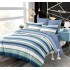 Set Lenjerie Eleganta 6 piese cu elastic din Bumbac Finet, Cearceaf de pat 180x200cm, Pat 2 Persoane, B6047