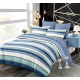 Set Lenjerie Eleganta 6 piese cu elastic din Bumbac Finet, Cearceaf de pat 180x200cm, Pat 2 Persoane, B6047