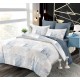 Set Lenjerie Eleganta 6 piese cu elastic din Bumbac Finet, Cearceaf de pat 180x200cm, Pat 2 Persoane, B6058