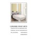 Set Lenjerie Eleganta 6 piese din Bumbac Finet, Cearceaf de pat 245x250cm, Pat 2 Persoane, SEP-324