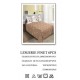 Set Lenjerie Eleganta 6 piese din Bumbac Finet, Cearceaf de pat 245x250cm, Pat 2 Persoane, SEP-22