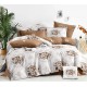 Set Lenjerie Eleganta 6 piese din Bumbac Finet, Cearceaf de pat 245x250cm, Pat 2 Persoane, SEP-22