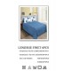 Set Lenjerie Eleganta 6 piese din Bumbac Finet, Cearceaf de pat 245x250cm, Pat 2 Persoane, SEP-24