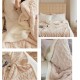 Husa de pat Cocolino si 2 fete de perna, Tricot, Uni, 3 piese, 2 persoane, 180x200cm, HP-13