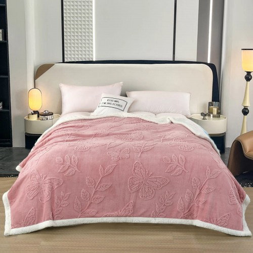 Patura Cocolino pufoasa, cu blanita, 200 x 230cm, pentru 2 persoane, din microfibra plusata, PCC-7