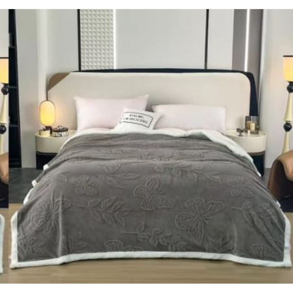 Patura Cocolino pufoasa, cu blanita, 200 x 230cm, pentru 2 persoane, din microfibra plusata, PCC-9