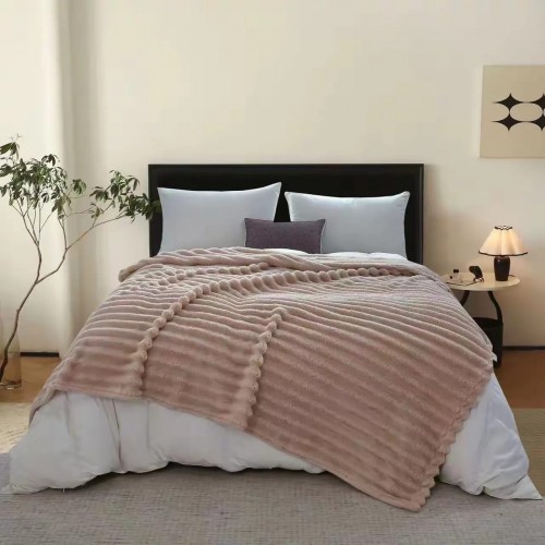 Patura Cocolino Groase cu dungi, 200 x 230 cm, Pentru pat de 2 Persoane, PD-3