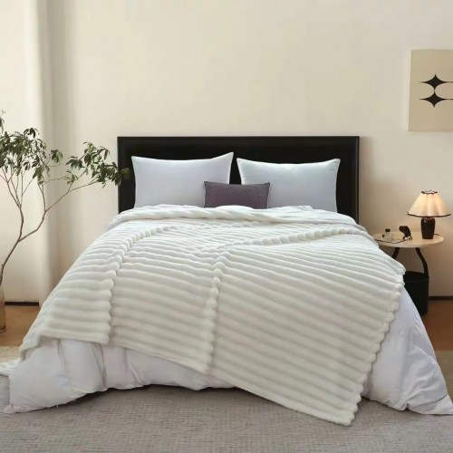 Patura Cocolino Groase cu dungi, 200 x 230 cm, Pentru pat de 2 Persoane, PD-5