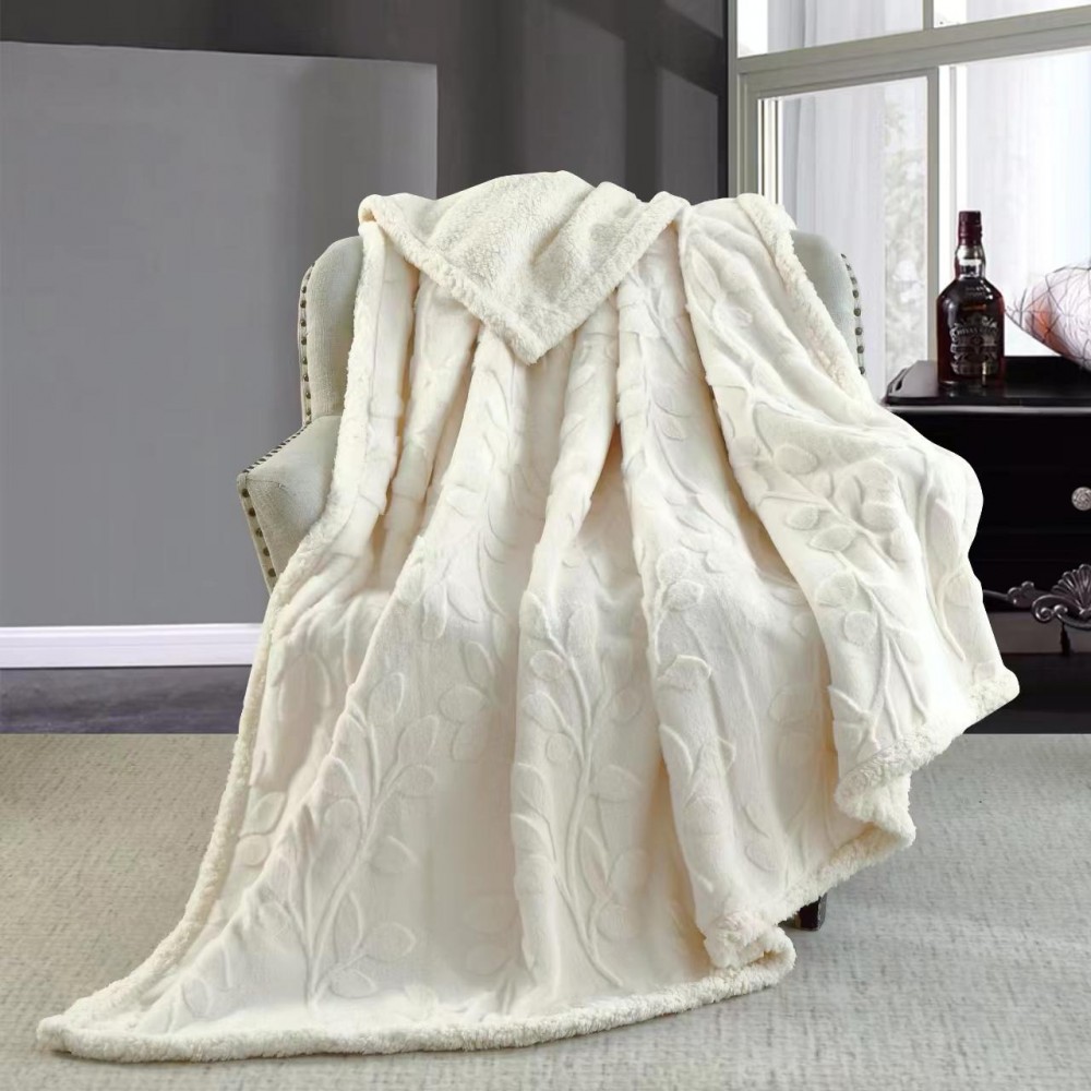 Patura Cocolino pufoasa, cu blanita, 200 x 230cm, pentru 2 persoane, PCC-14