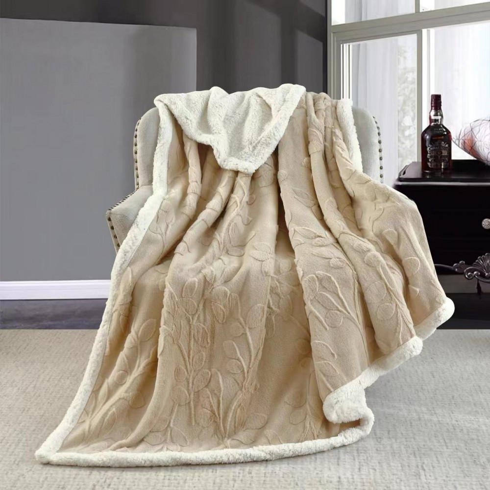 Patura Cocolino pufoasa, cu blanita, 200 x 230cm, pentru 2 persoane, PCC-15
