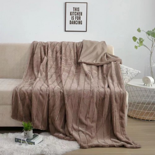 Patura Cocolino pufoasa, cu blanita, 200 x 230cm, pentru 2 persoane, PCC-23