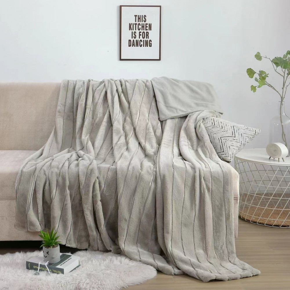 Patura Cocolino pufoasa, cu blanita, 200 x 230cm, pentru 2 persoane, PCC-27