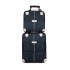 Set Avion de bagaje din două piese cu geantă de mână de călătorie cu două Roți, 20 inch din pânză Oxford, Albastru Inchis, SEA4