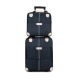 Set Avion de bagaje din două piese cu geantă de mână de călătorie cu două Roți, 20 inch din pânză Oxford, Albastru Inchis, SEA4