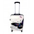 Valiza troler policarbonat , fluture, 4 roti, Mic, 55 x 36 x 22 cm, TROL3
