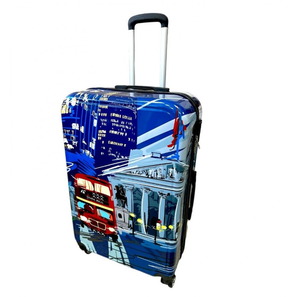 Valiza troler policarbonat , Model Atena, 4 roti, Mic, 55 x 36 x 22 cm, TROL7