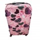 Valiza troler policarbonat , Model Inimi, 4 roti, Mare, 75 x 45 x 30 cm, TROL9