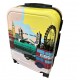 Valiza troler policarbonat , Model Londra, 4 roti, Mic, 55 x 36 x 22 cm, TROL19