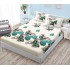 Husa de pat dublu cu elastic si 2 fete de perna 180x200cm, Pat 2 Persoane, HS-5