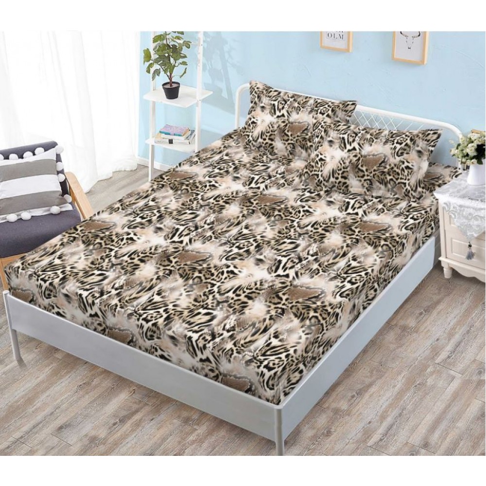 Husa de pat dublu cu elastic si 2 fete de perna 180x200cm, Pat 2 Persoane, HS-7