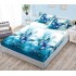 Husa de pat dublu cu elastic si 2 fete de perna 180x200cm, Pat 2 Persoane, HS-18