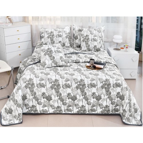 Set 5 Cuvertura dubla decor de lux din Bumbac, Cuvertura de 230x250 cm, Cu 4 fete de perna, CVD-2