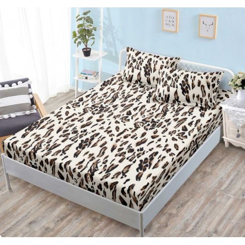 Husa de pat dublu cu elastic si 2 fete de perna 160x200cm, Pat 2 Persoane, H-150