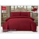 Lenjerie de pat dublu din damasc cu elastic, 4 piese, cearceaf pentru pat 180x200cm, KD-08