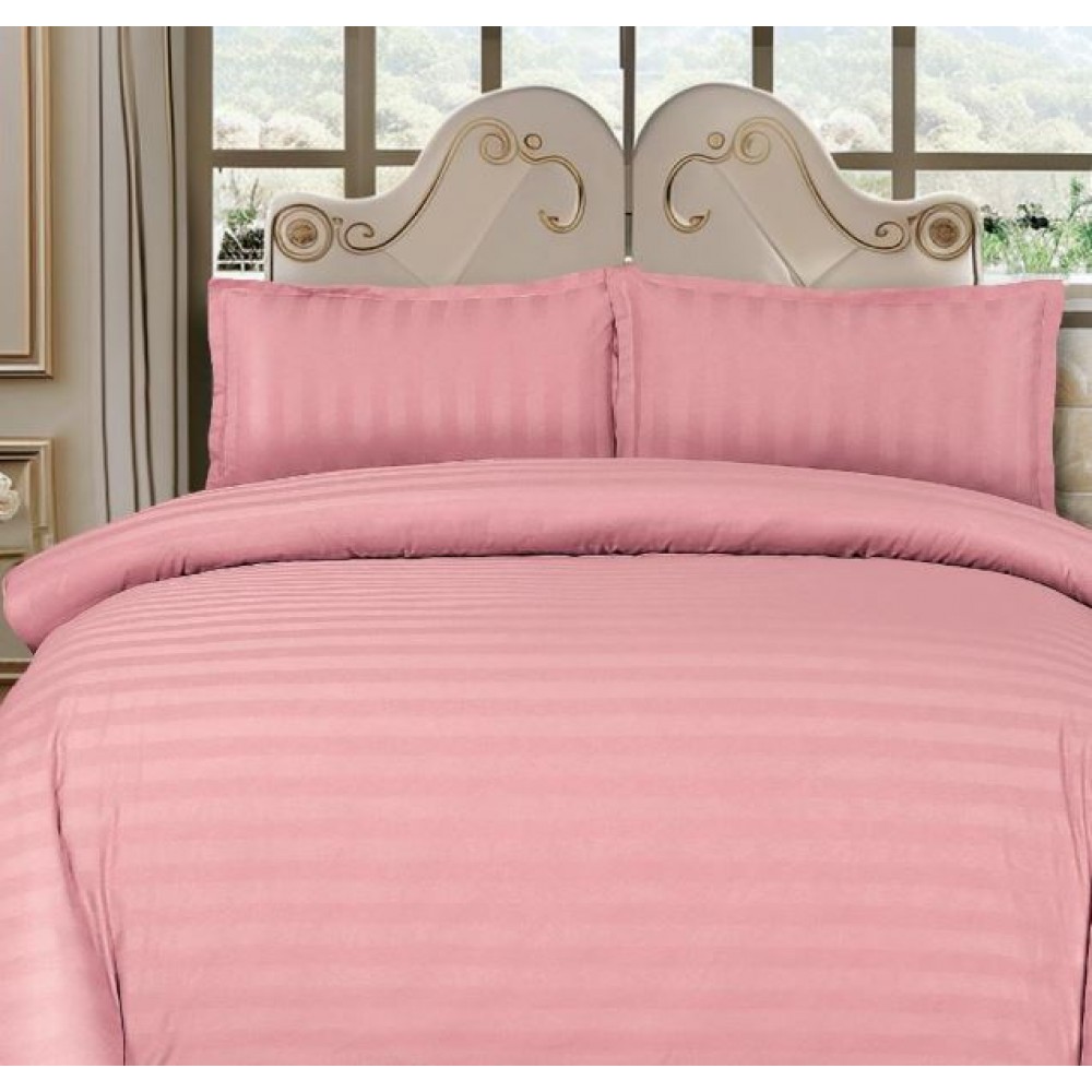 Lenjerie de pat dublu din damasc cu elastic, 4 piese, cearceaf pentru pat 180x200cm, KD-11