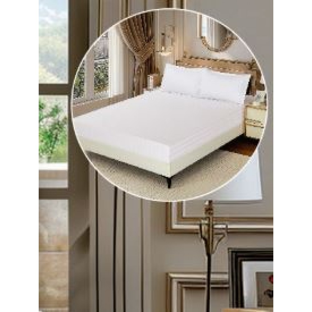 Lenjerie de pat dublu din damasc cu elastic, 4 piese, cearceaf pentru pat 180x200cm, KD-01