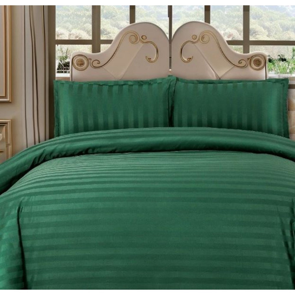Lenjerie de pat dublu din damasc cu elastic, 4 piese, cearceaf pentru pat 180x200cm, KD-02