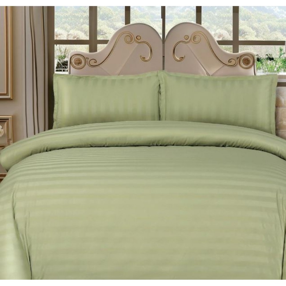 Lenjerie de pat dublu din damasc cu elastic, 4 piese, cearceaf pentru pat 180x200cm, KD-06