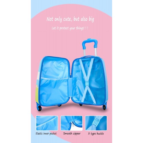 Troler cabina copii cu desene animate pentru băieți și fete de 18 inch, cu 4 roți, TC-01