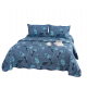 Cuvertura cu DOUĂ FEȚE pentru pat dublu din Bumbac Satinat cu model, Matlasata, 230x250cm, CVT1 Cuverturi matlasate 3 piese