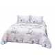 Cuvertura cu DOUĂ FEȚE pentru pat dublu din Bumbac Satinat cu model, Matlasata, 230x250cm, CVT3 Cuverturi matlasate 3 piese