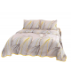 Cuvertura cu DOUĂ FEȚE pentru pat dublu din Bumbac Satinat cu model, Matlasata, 220x240cm, CVT5