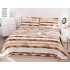 Cuvertura cu DOUĂ FEȚE pentru pat dublu din Bumbac Satinat cu model, Matlasata, 220x240cm, CVT22