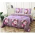 Cuvertura cu DOUĂ FEȚE pentru pat dublu din Bumbac Satinat cu model, Matlasata, 230x250cm, CVT34