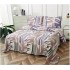 Cuvertura cu DOUĂ FEȚE pentru pat dublu din Bumbac Satinat cu model, Matlasata, 230x250cm, CVT35
