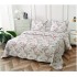 Cuvertura cu DOUĂ FEȚE pentru pat dublu din Bumbac Satinat cu model, Matlasata, 230x250cm, CVT36