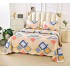 Cuvertura cu DOUĂ FEȚE pentru pat dublu din Bumbac Satinat cu model, Matlasata, 230x250cm, CVT44