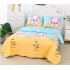 Cuvertura cu DOUĂ FEȚE pentru pat dublu din Bumbac Satinat cu model, Matlasata, 180x220cm, CVT51