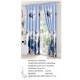 Set Lenjerie Eleganta si 2 Draperii pentru pat dublu din Bumbac Finet compus din 6 piese, Cearceaf de pat cu elastic 140x200cm+25cm, NW2