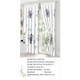 Set Lenjerie Eleganta si 2 Draperii pentru pat dublu din Bumbac Finet compus din 6 piese, Cearceaf de pat cu elastic 140x200cm+25cm, NW9