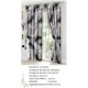 Set Lenjerie Eleganta si 2 Draperii pentru pat dublu din Bumbac Finet compus din 6 piese, Cearceaf de pat cu elastic 140x200cm+25cm, NW10