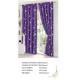 Set Lenjerie Eleganta si 2 Draperii pentru pat dublu din Bumbac Finet compus din 8 piese, Cearceaf de pat 230x240cm, NW18