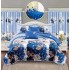 Set Lenjerie Eleganta si 2 Draperii pentru pat dublu din Bumbac Finet compus din 8 piese, Cearceaf de pat 230x240cm, NW23
