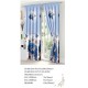 Set Lenjerie Eleganta si 2 Draperii pentru pat dublu din Bumbac Finet compus din 8 piese, Cearceaf de pat cu elastic 180x200cm+25cm, NW24