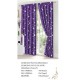 Set Lenjerie Eleganta si 2 Draperii pentru pat dublu din Bumbac Finet compus din 8 piese, Cearceaf de pat cu elastic 180x200cm+25cm, NW27